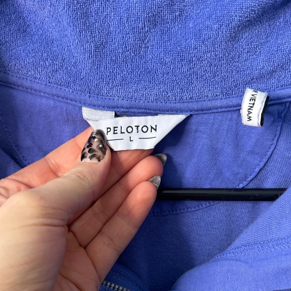 Peloton Purple Quarter-Zip Sweatshirt - Picture 2 of 5